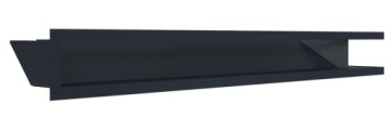 Решетка каминная правая LUFT 800x400x90 серая 3 шт.
