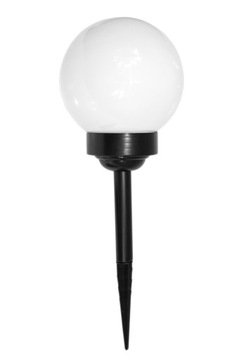 LAMPA SOLARNA MLECZNA KULA BIAŁA 25cm 4 LED! XXXL