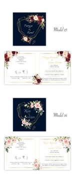 СВАДЕБНЫЕ ПРИГЛАШЕНИЯ, Свадьба, Элегантное Сердце