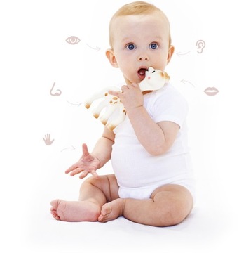 Набор для рождения жирафа Софи: погремушка и открытка для самых маленьких