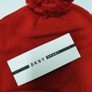 Czapka zimowa z pomponem DKNY