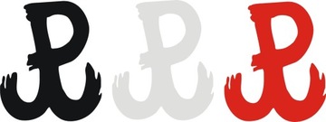 Наклейка «Польша боевая белая» 403-10 P