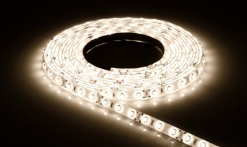 СВЕТОДИОДНАЯ ЛЕНТА 12В 5050 60LED 1M IP20 ТЕПЛЫЙ БЕЛЫЙ