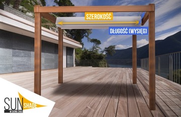 ВОДОНЕПРОНИЦАЕМЫЙ СОЛНЕЧНЫЙ ПАРУС, ИЗГОТОВЛЕННЫЙ, РАСШИРЯЕМЫЙ, СКАЧИВАЕМЫЙ ДЛЯ ПЕРГОЛЫ