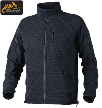 Bluza Męska Polarowa Helikon Alpha Tactical Polar Ciepły Fleece Navy Blue M