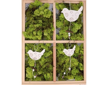 Деревянный кулон птица E12-17HY393-2D