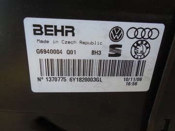 FABIA I 04-09R DMYCHADLO RADIÁTOR CLIMATRONIC