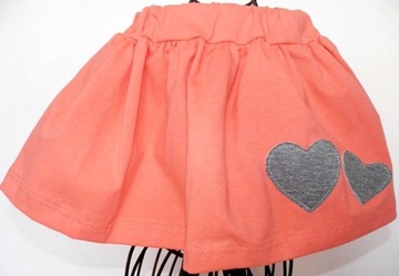 ЮБКА С СЕРДЕЧКАМИ ЛЕТНЯЯ СИНЯЯ ЦВЕТА 128/134