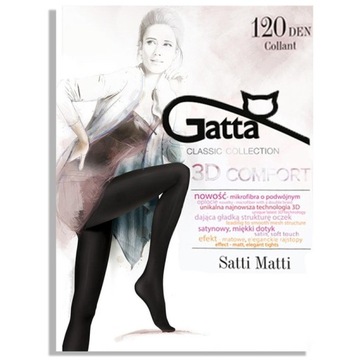 RAJSTOPY Gatta SATTI MATTI 120 DEN 4/L Kolory