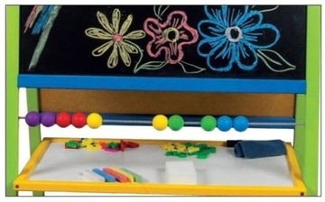 МАГНИТНАЯ ДОСКА 5в1, МЕЛ, БУМАГА, СЧЕТЫ