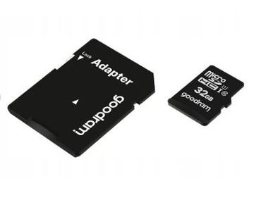 КАРТА ПАМЯТИ SD С АДАПТЕРОМ SDHC GOODRAM MICRO SDHC, 32 ГБ
