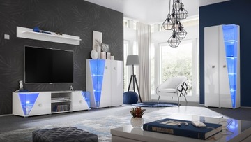 MEBLOŚCIANKA EDEN FRONTY PVC + LED