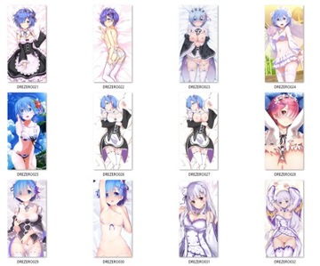 Дакимакура большая Манга Аниме Re Zero Рем Рам Эмилия