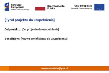 Tablica Unijna informacyjna 120cmx80cm