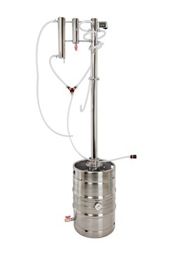 DESTYLATOR KEG 40l SZEROKI WLEW ZIMNE PALCE 170cm