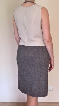 ESCADA sukienka r. 40 silk + wool (jak NOWA)