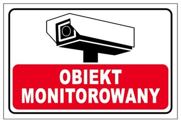 OBIEKT MONITOROWANY 40x27 PCV MONITORING TABLICZKA