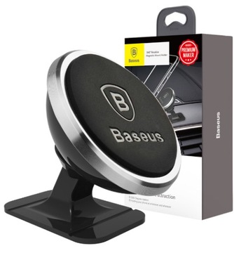 BASEUS UCHWYT SAMOCHODOWY MAGNETYCZNY DO TELEFONU + BLASZKI NA TELEFON ETUI