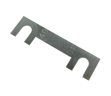 Zestaw 10x Bezpiecznik Taśmowy Paskowy Liniowy 40A 36V Rozstaw otworów 30mm