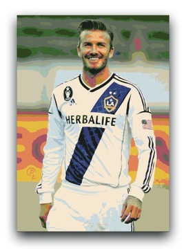 DAVID BECKHAM - OBRAZ 60x40 - plakat Real Madryt