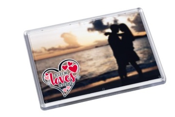 FOTO-Magnes na Walentynki RAMKA 10,5x7,5 cm Akryl