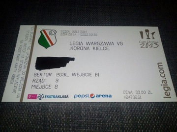 Bilet Legia Warszawa - Korona Kielce 14.02.2014