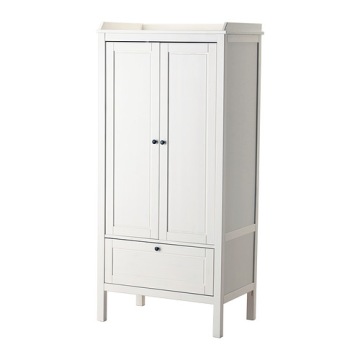 Ikea Шафа 2 двері з шухлядою Sundvik 80x50x171 Біла / Білий Практична