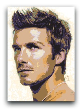 DAVID BECKHAM - OBRAZ 60x40 - plakat Real Madryt