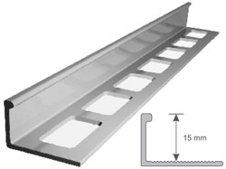 Listwa narożna do glazury A15S aluminium 250 cm