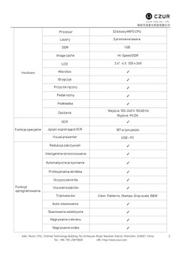 Профессиональный сканер документов Czur ET 16 Plus