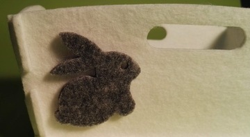 корзина корзинка Пасхальная корзинка из фетра 1 шт.