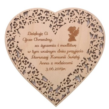 komunia podziękowanie dla chrzestnego, babci