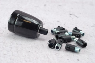 черный металл M10x1 оплетка кабель стопор DIY блок лампы