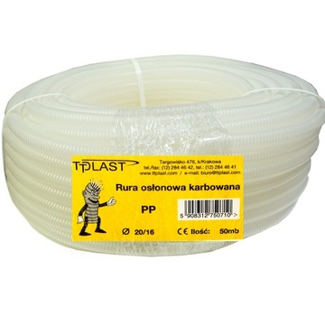 Rura karbowana 20mm RKLF 20/16 peszel 50m