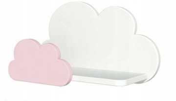 ДЕРЕВЯННАЯ ПОЛКА-ОБЛАКО ДЛЯ ДЕТЕЙ, РАЗНЫЕ ЦВЕТА