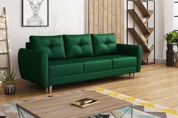 Sofa Skandynawska MANSTAD butelkowa zieleń velvet