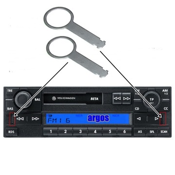 КЛЮЧИ ДЛЯ СНЯТИЯ РАДИО VAG AUDI VW SEAT