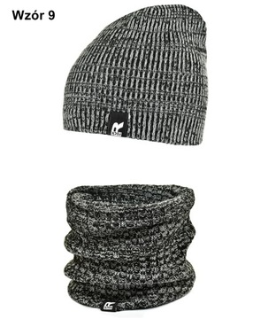 МУЖСКОЙ КОМПЛЕКТ, шарф + шапка, ПОЛЬСКИЙ комплект k5