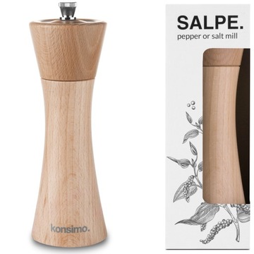 MŁYNEK RĘCZNY do pieprzu soli BUK CERAMIKA KONSIMO
