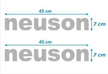 NAKLEJKI NAKLEJKA - NEUSON - 2 szt. - SREBRNE