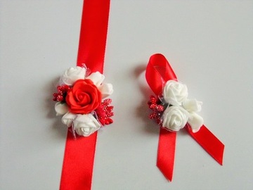 K 15 H * Kotylion bukiecik na rękę ślub studniówka