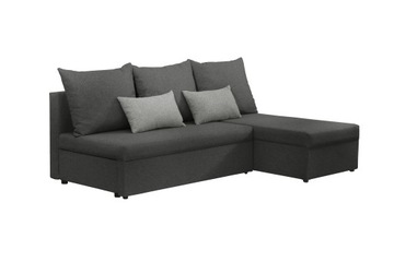 Narożnik BERT MINI szary sofa kanapa spanie RIBES
