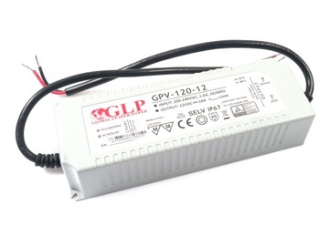 HERMETYCZNY ZASILACZ LED GLP GPV-120-12 12V 10A