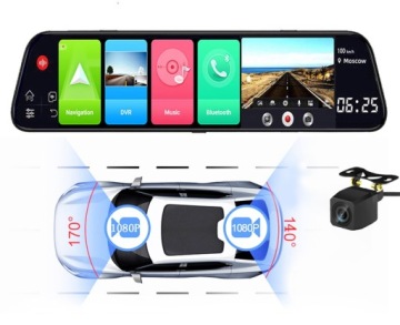 Новейшее 12-дюймовое зеркало Android ADAS 4G WiFi GPS