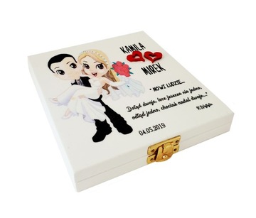 Свадебная коробочка для купюр, подарков, свадебных, мелков KMW