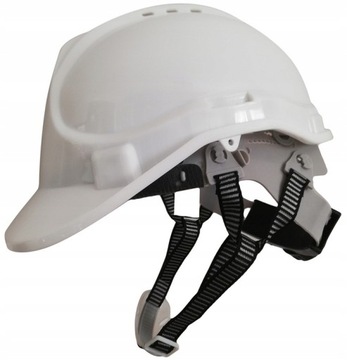 Каска защитная ПП-К 4-точечная с подвеской и ремнем по охране труда и технике безопасности белая
