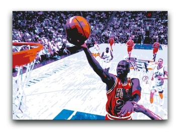 MICHAEL JORDAN - OBRAZ 120x80 plakat Chicago Bulls