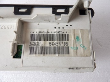 PEUGEOT 206 ДИСПЛЕЙ 9647409777 B00 SAGEM