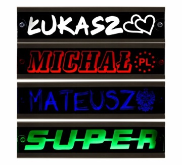 Табличка со светодиодной подсветкой Tir Bus 45х11 см