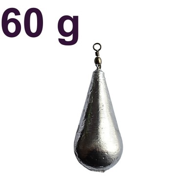 Свинцовая СЛЕЗНАЯ ВЕСА С ПОВОРОТНОЙ ОЛИВКОЙ 60 г